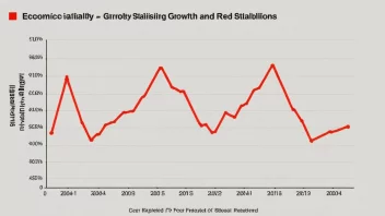 En graf som viser økonomisk vekst og stabilitet, med en tydelig målsetting.