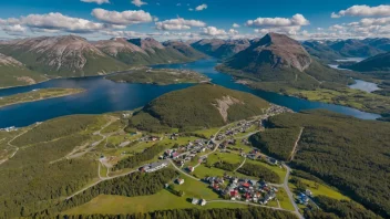 Beitostølen, en fjellbygd i Norge, omgitt av vakker natur og med ulike utendørsaktiviteter.