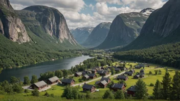 Et malerisk landskap i Norge.