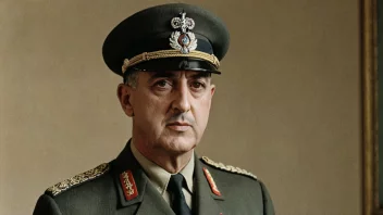 Et portrett av Charles de Gaulle, en fransk general og statsmann