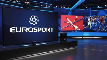 Logoen til Eurosport, en europeisk sportskanal.