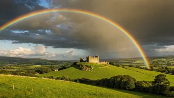 Et vakkert landskap av Irland