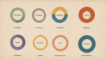 Et bilde som viser ulike former, inkludert en sirkel, for å illustrere begrepet 'sirkelforma'.