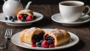 En deilig norsk bløyte-dessert på en tallerken.