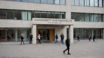 Et bilde av en næringinstitutt-bygning i Norge.