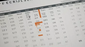 Et bilde som representerer en framskrivningsperiode, med en kalender eller tidslinje i forgrunnen og en subtil bakgrunn av diagrammer og grafer.