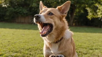 En hund som bjeffer høyt