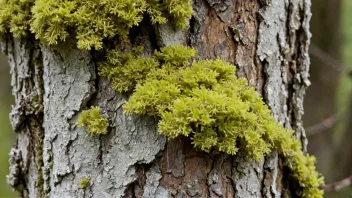 Et detaljert bilde av en Svorkmos, som viser dens unike tekstur og farge.