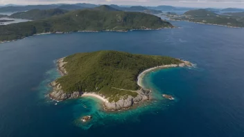 Flyfoto av Karmøy i Rogaland fylke, Norge