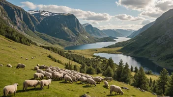 Et bilde som viser effektene av overbeiting i et norsk landskap.