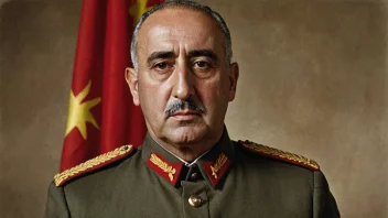 Et portrett av Francisco Franco, den spanske generalen og diktatoren.