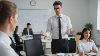 En person i en profesjonell setting, som overvåker og leder aktiviteter eller prosesser.