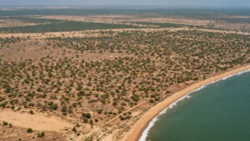 Et kart over Senegal som viser dets beliggenhet i Vest-Afrika, med dets mangfoldige landskap og kulturer