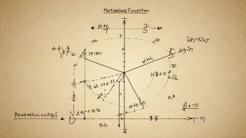 En illustrasjon av en matematisk funksjon, med en graf og ligninger i bakgrunnen.