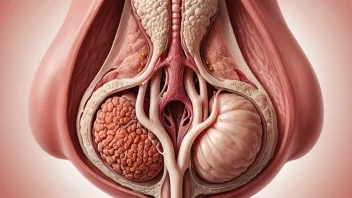 En illustrasjon av kvinnens reproduksjonssystem, som viser de hormonelle endringene som skjer under anestrus.