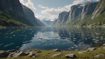 Et bilde av en norsk fjord med en utarmet fiskebestand.