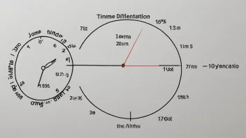 Et bilde som viser en tidslinje med ulike tidsperioder markert og adskilt, som illustrerer begrepet tidsdifferensiering.