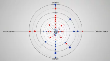 En illustrasjon av en sentralverdi i et datasett.