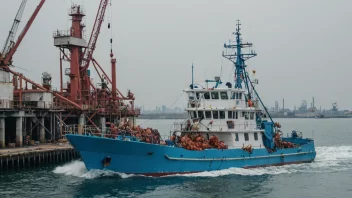 En stor fiskebåt med en fabrikk om bord, som prosesserer sjømat