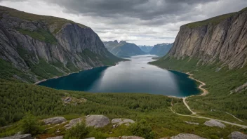 Et bilde av Lauksletta, som viser stedets unike karakter og omgivelser.