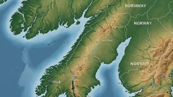 Et kart over Norge med fremhevede regioner som representerer områdetillegg.