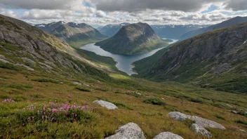 Et bilde av et norsk fjellandskap med et unikt økosystem.