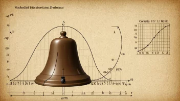 Et bilde som representerer sannsynlighetsteori, med en klokkekurve og matematiske formler.