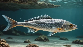 Et bilde av en muringa fisk i sitt naturlige habitat.