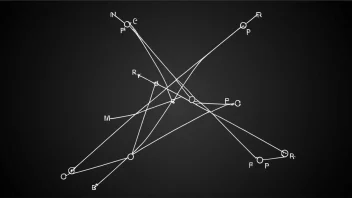 En illustrasjon av to vektorer som multipliseres sammen, med den resulterende vektoren fremtredende.