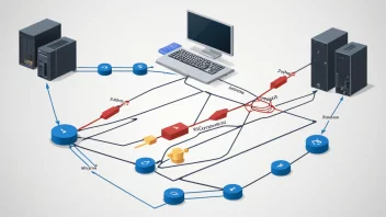 Et bilde av et datasystem med dataoverføring.