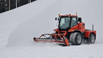 En snøprepareringsmaskin forbereder snøen på en skibakke for å skape perfekte skiforhold.