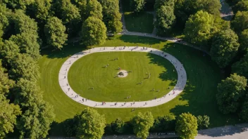 Tøyenparken i Oslo er en stor park med gangveier, lekeplasser og mye grøntområder.