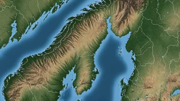 Et kart over Norge med områder som ikke er underlagt offentlig forvaltning