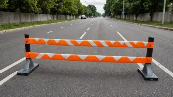 En veistengsel eller et hinder på en vei eller gate