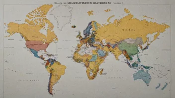 Et kart med fremhevede regioner som representerer ulike jurisdiksjoner.