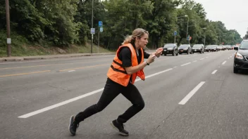 En person i en krisesituasjon, som gjennomfører en lynaksjon