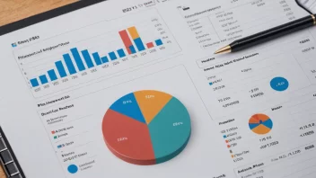 En finansiell rapport med en sektordiagram som viser en del av et selskaps økonomiske situasjon.