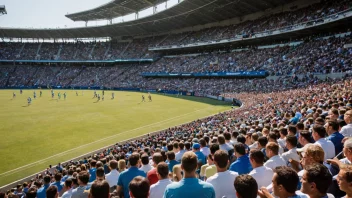 En sommerturnering på et stadion med en solfylt atmosfære