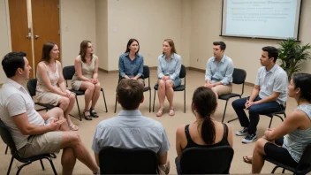 Et sommerseminar med mennesker som diskuterer