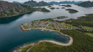 Flyfoto av Stamsund, Norge