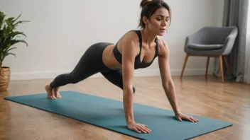 En person i en yogastilling, balanserer på ett ben mens de strekker armene ut til sidene.