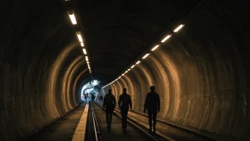 En gangtunnel som gir trygg passasje under et jernbanespor.