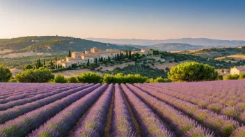 Et malerisk landskap av Provence, som viser dens naturskjønnhet og rike kulturarv.