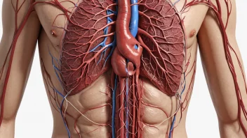 Et bilde av blodsystemet som viser hvordan arterier transporterer oksygenrikt blod.