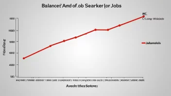 En graf som illustrerer begrepet arbeidsmarkedsbalanse.