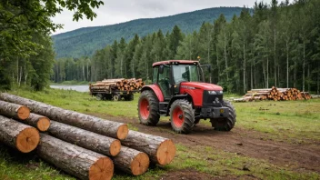 En norsk gård med fokus på skogbruk