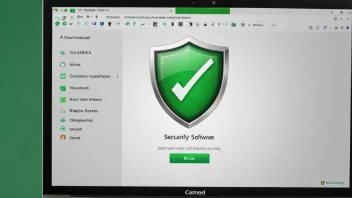 Sikkerhetsprogramvare på en datamaskin
