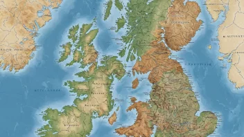 Et kart over Storbritannia, som viser de fire landene England, Skottland, Wales og Nord-Irland.