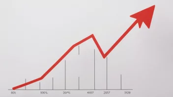 En graf som illustrerer begrepet markedsføringsframgang.