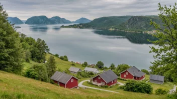 Et fredelig landskap av Bjørøy øy